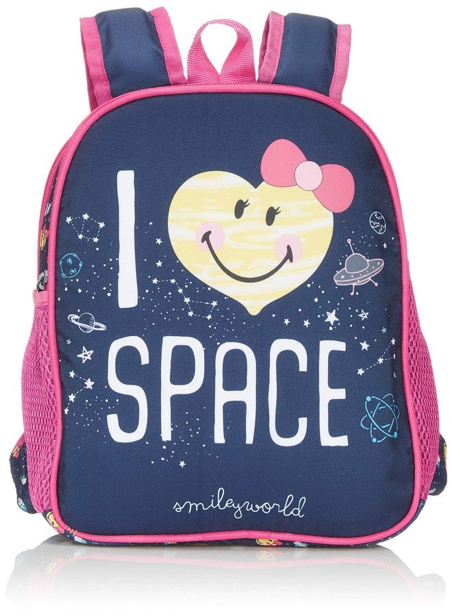 Smiley Polyester 25 Cms Multi-Colour School Backpack (Ibts-5543) - Image 1